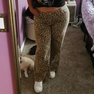 Leopard Print Women's jeans